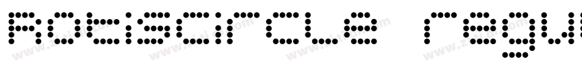 RotisCircle regular字体转换